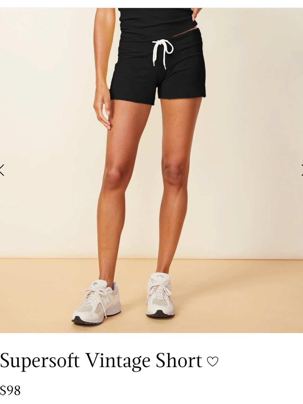 Monrow Supersoft Vintage Short - Faded Black